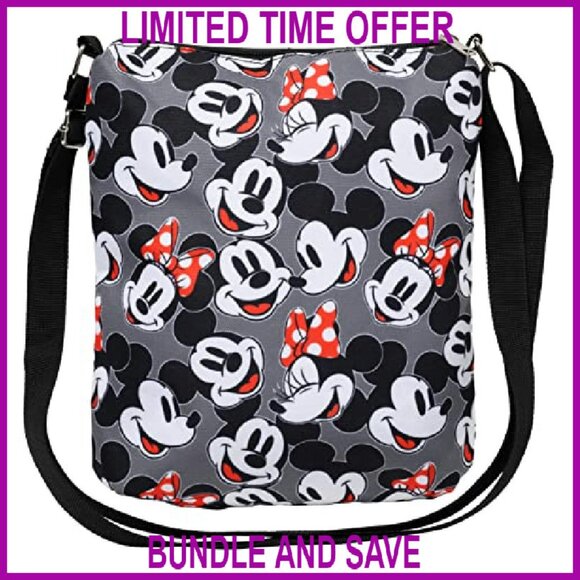 Compact Crossbody Bag with Multiple Pockets, Adjustable Strap, Polyester Canvas - Picture 5 of 8